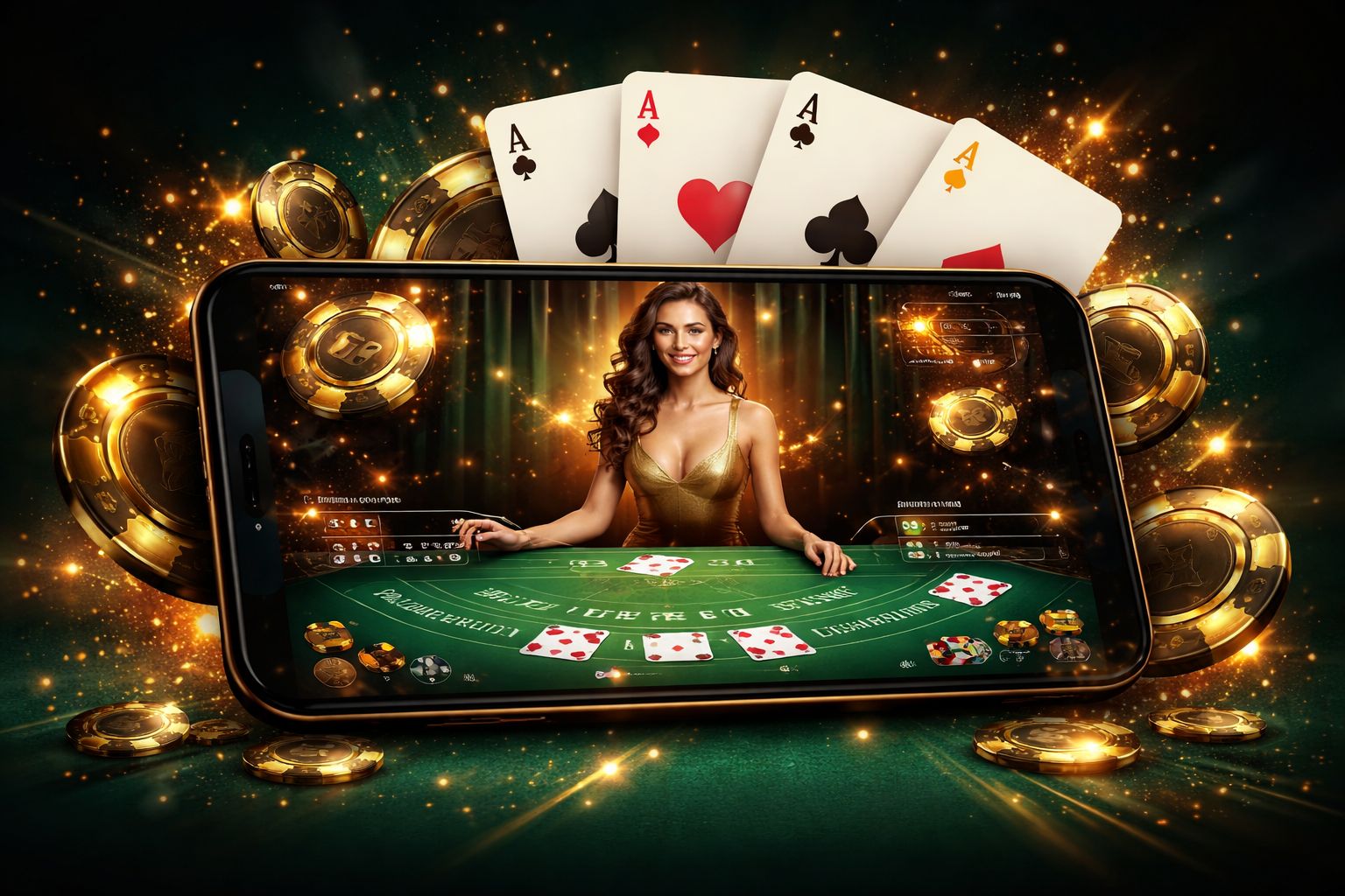 Live blackjack dealer visible on BH999 mobile app with interactive betting controls